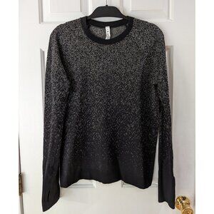 Lululemon Rest Less Pullover in Herringbone Fade Black